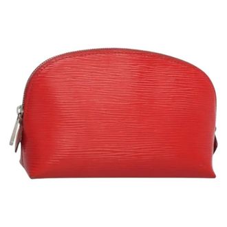 Louis Vuitton Pre-owned Epi Leather Pouch - Dames - Vintage Tassen - Rood - ONE Size - Leer - Vintage