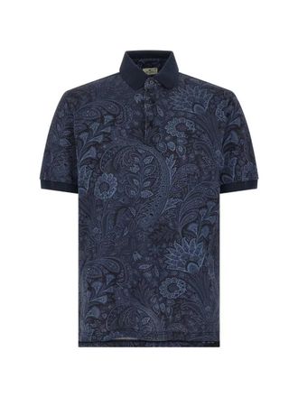 Etro Etro Pegasus Arnica Polo With Paisley Pattern