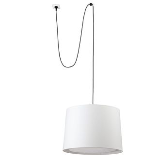 Faro Barcelona Conga L&aacute;mpara Colgante Blanco Con Clavija 68604-54