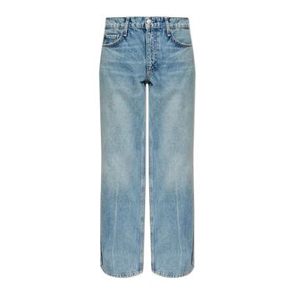 Rag & Bone Jeans, Dames, Blauw, W24, Katoen, Saige Relaxed Straight Jeans