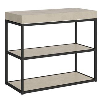 Itamoby Consola extensible 90x40/196 cm efecto madera cachemira, hierro