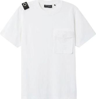Mastrum Cargo Pocket T-Shirt - Heren - T-shirts - Wit - S - Katoen - Tops