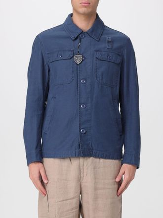 Blauer Giacca camicia in cotone Blauer
