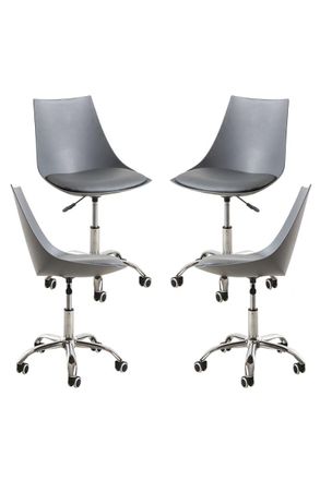 Regalos Miguel Regalos Miguel - Packs Sillas - Pack 4 Sillas Blok Office - Gris Oscuro