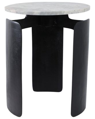 Sagebrook Home 20X16in Marble Top 3-Footed Accent Table