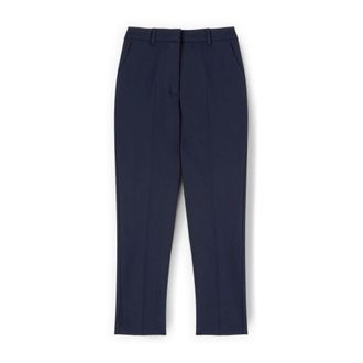 Motivi Regular Broeken - Dames - Slim Fit Broeken - Blauw - S - Katoen - Broeken