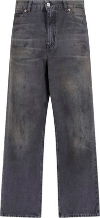 Our Legacy Straight-Leg Jeans with Modern Cut and Rubber Patch