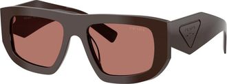 Prada Sunglasses, unisex, Brown, Size: 53 MM 0PR D04Su