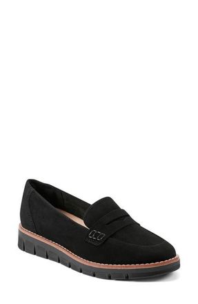 Easy Spirit Velia Penny Loafer in Black at Nordstrom, Size 8.5