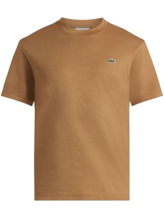 Lacoste logo-appliqu&eacute; T-shirt - men - Cotton - 7 - Brown