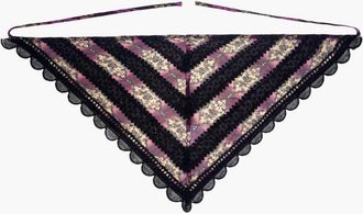 Anna Sui Cameo Stripe Headscarf in Orchid at Nordstrom