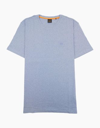 HUGO BOSS Mens Hugo Boss Tales Logo Patch T Shirt Light Blue 485 - Size: 36