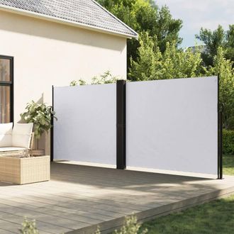 Berkfield Home Retractable Side Awning White 180x1200 cm
