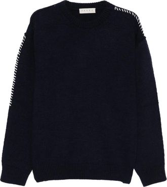 Paura Hotaka trui met ronde hals - Blauw