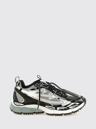 Off-white Be Right Back Low-Top Sneakers in Leather and Mesh with Notched Sole