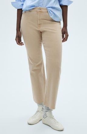 Mango Crop Flare Jeans in Sand at Nordstrom Rack, Size 2