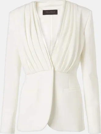 Max Mara Giacca Gradi in crêpe con ruches