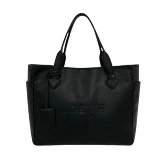 Loewe Pre-owned Tote Bag - Dames - Vintage Shopper - Zwart - ONE Size - Leer - Vintage