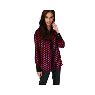 Diane Von F&uuml;rstenberg Top de sat&eacute;n y gasa multicolor - Blouses & Shirts - Mujer - Multicolor - L