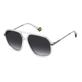 Polaroid Unisex Transparent Plastic Sunglasses - One Size