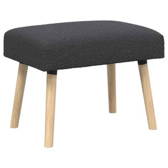vidaXL Banco Liso Gris Oscuro 60 X 40 X 45 Cm Boucl&eacute; Vidaxl
