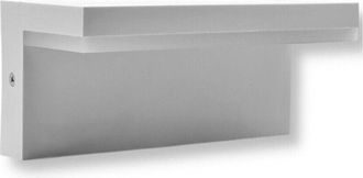 Trade Shop Trade Shop - Aplique Led L&aacute;mpara De Pared De 10 Vatios Para Balcones Jard&iacute;n Ip54 Cct Interruptor B82-3c - Blanco