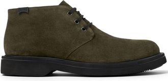 Camper Norman lace-up suede boots - men - Recycled Polyester/Leather/Polyethylene vinyl acetate (PEVA)/Suede - 40 - Green