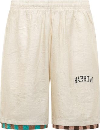 Barrow Off White Logo Shorts