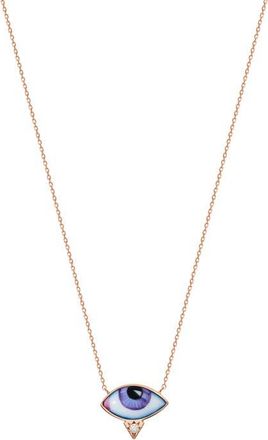 Lito Petit Mauve Diamond Necklace in Light Purple at Nordstrom