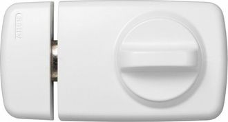 ABUS Cerrojo De Puerta Adicional Bot&oacute;n Rotativo Blanco - Abus 532702 7010 W