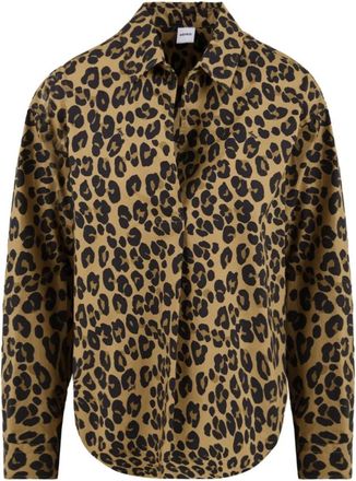 Aspesi Leopard Print Shirt - Dames - Casual Overhemden - Veelkleurig - S - Overhemden