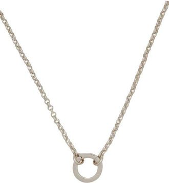 Made by Mary Rolo Charm Necklace with Link Lock in Silver With Link Lock at Nordstrom