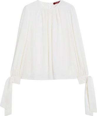 Max Mara Midi jurk - Dames - Blouses - Wit - S - Overhemden