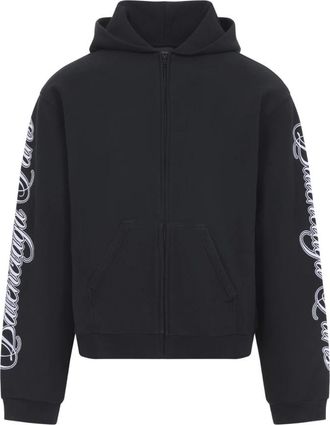 Balenciaga Zip-throughs, male, Black, Size: XL Regular Zip Up Hoodie