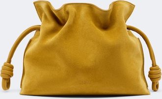 Loewe Flamenco Medium suede clutch