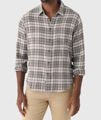 Rails Lennox Relaxed Plaid Shirt In Charcoal Autumn