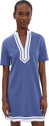 Tommy Bahama Islandscape Tunic Short Dress Womens Dress Sanibel Blue : LG (US 12-14), Cotton