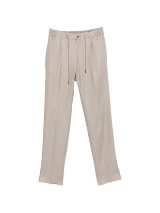 Tagliatore Icoman Light Grey Drawstring Trousers