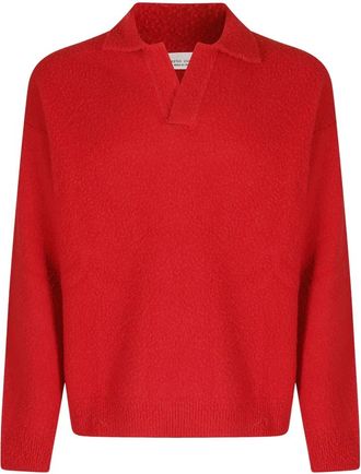 Roberto Collina Polo Casentino Oversize - Tops - Hombre - Rojo - S