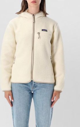 Patagonia recycled fleece hooded zip jacket