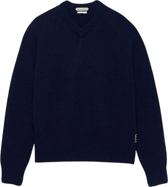 J.W.Anderson Maglione Girocollo in Cashmere - - Knitwear - Donna - Blu - S