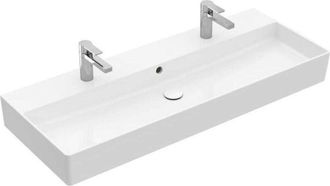 Villeroy & Boch Villeroy&boch - Memento 2.0, Lavabos Suspendidos, 1200 X 470 Mm, Rectangular, Para Grifer&iacute;a De 3 Orificios, Orificio Central Perforado, Con Rebosadero