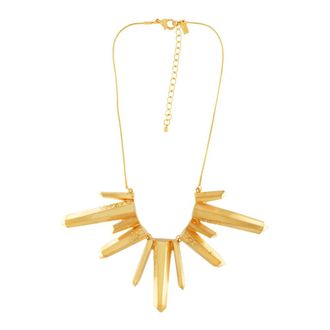 Dansk Copenhagen Korte Kubus Statement Ketting - Dames - Accessoires - Geel - Maat: ONE Size