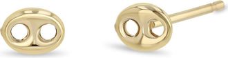 Zo&euml; Chicco Mariner Link Stud Earrings in 14K Yellow Gold at Nordstrom