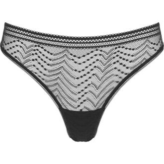 Huit Eclatante Tanga in Black at Nordstrom, Size X-Small