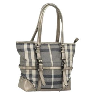 Burberry Pre-owned Tote Bags, female, Gray, Size: ONE SIZE Pre-owned Vintage Tote Bag