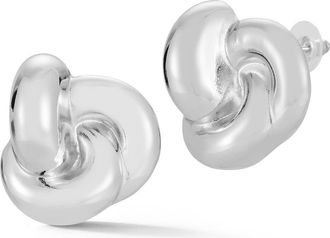 Glaze Jewelry Love Knot Stud Earrings in Silver at Nordstrom Rack