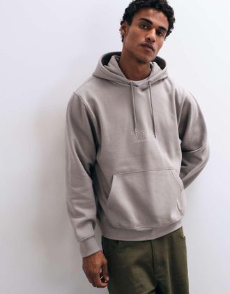 The North Face U Zumu 2.0 - Felpa comoda con cappuccio color lastra di pietra-Grigio