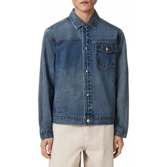 AllSaints Roth Denim Jacket in Dark Indigo at Nordstrom, Size Xx-Large