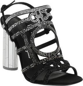 Ferragamo Crystal Heel Sandal in Black at Nordstrom Rack, Size 6.5